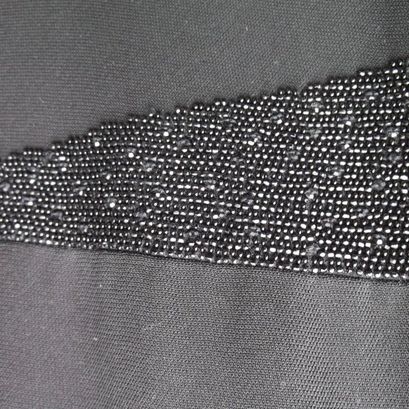 VTG NIPON Black w/Beading evening Blazer 10 - Picture 10 of 11